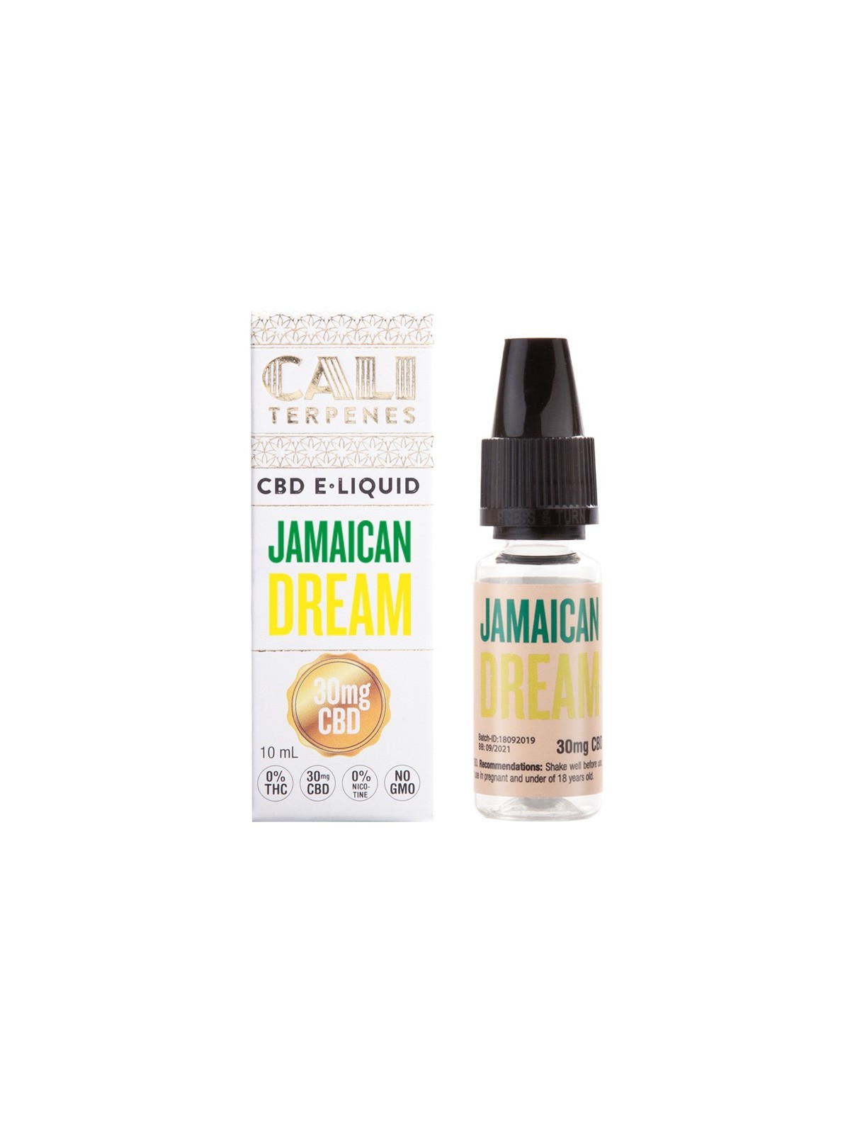 E-liquid CBD Jamaican Dream - 30mg - Cali Terpenes