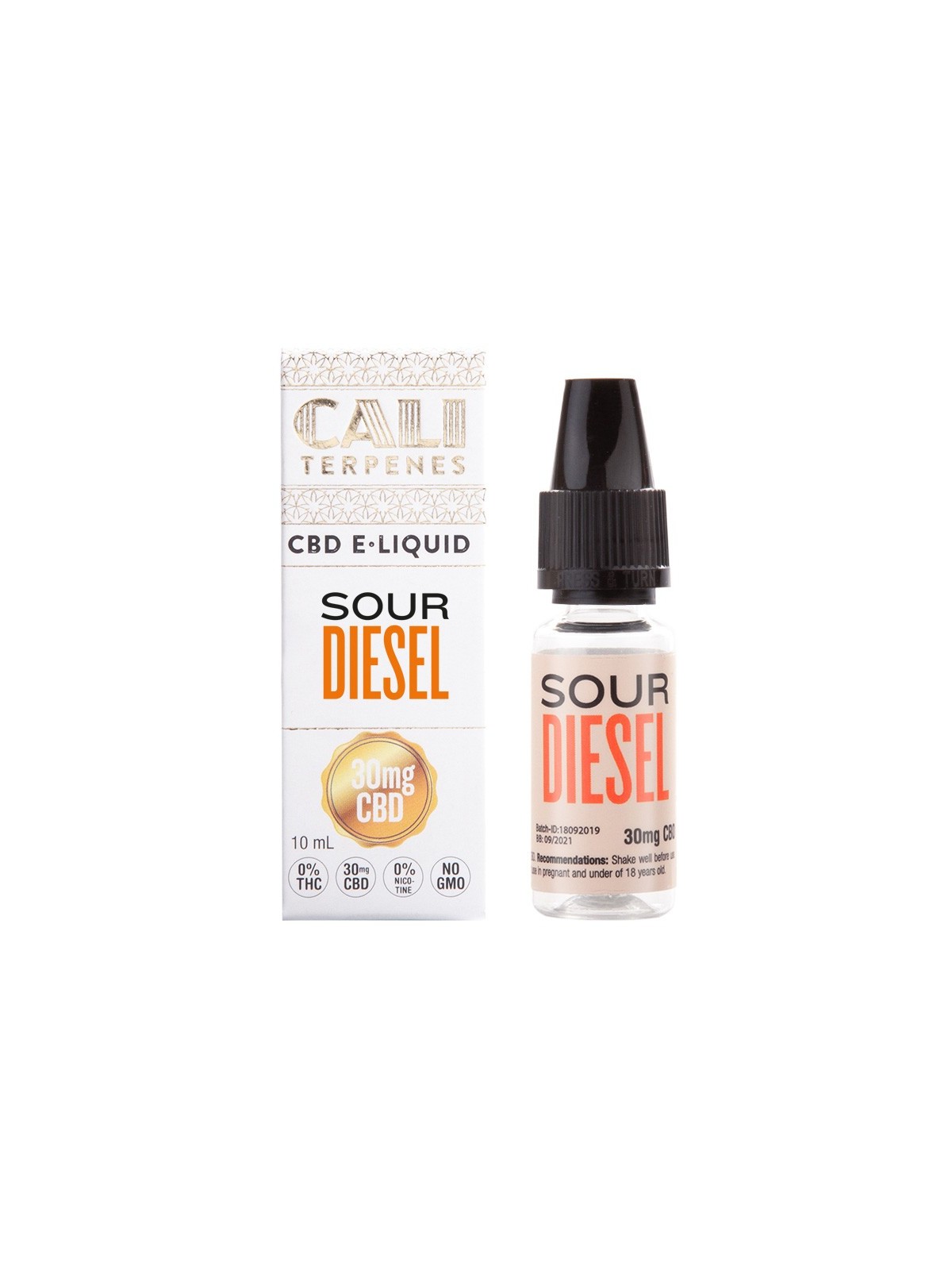 E-liquid CBD Sour Diesel - 30mg - Cali Terpenes