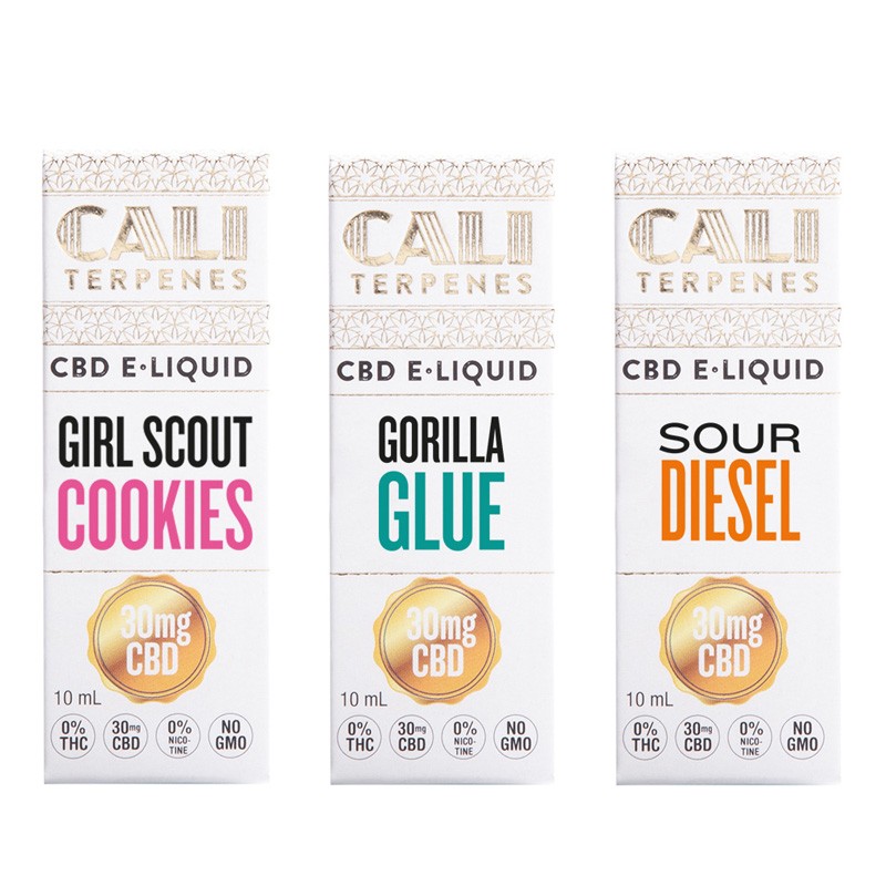 Pack eliquid CBD USA 1 - 30mg - Cali Terpenes