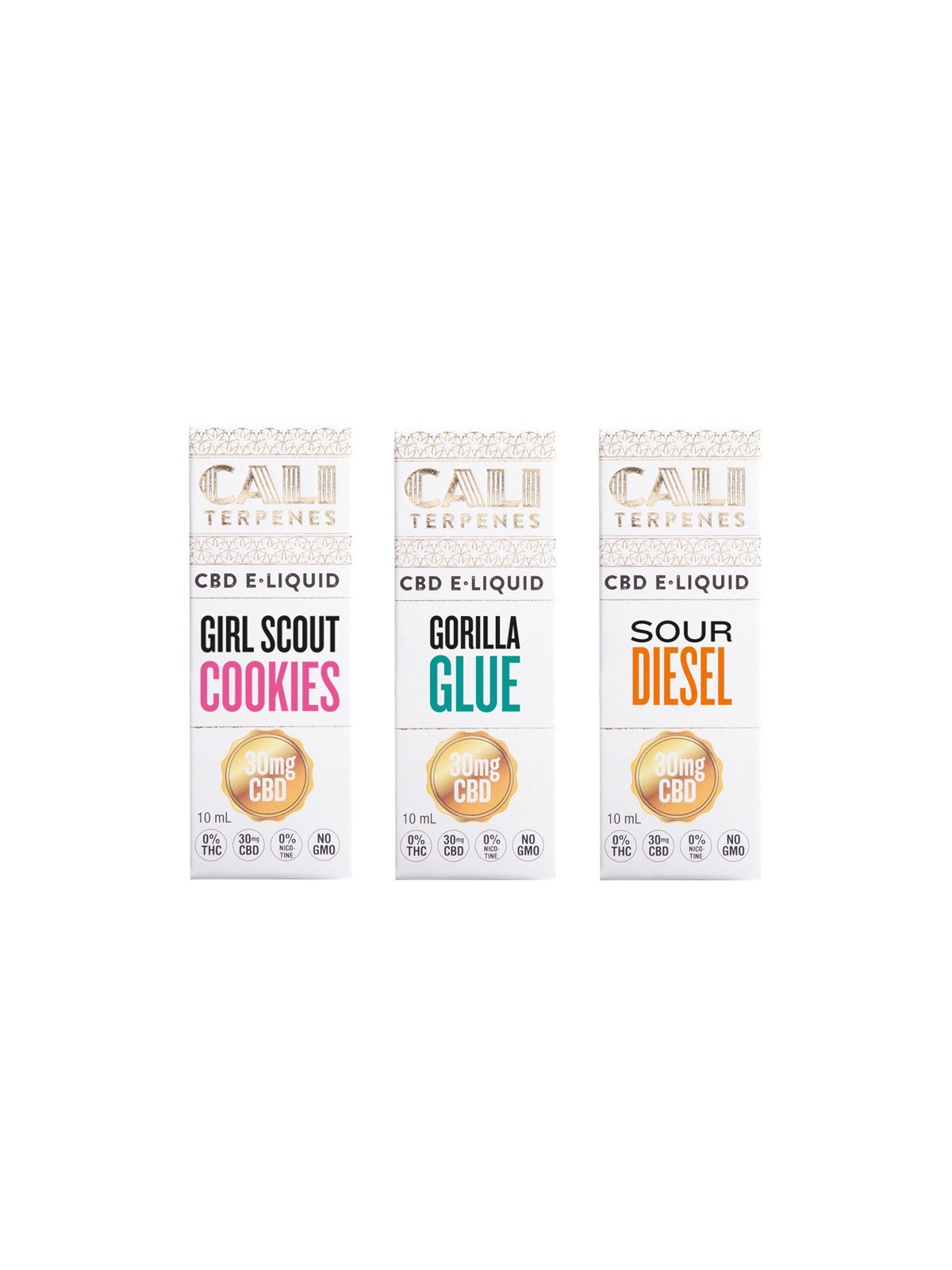 Pack eliquid CBD USA 1 - 30mg - Cali Terpenes