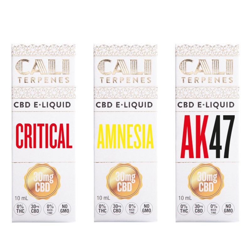 Pack e-liquid CBD Top EU 1 - 30mg - Cali Terpenes