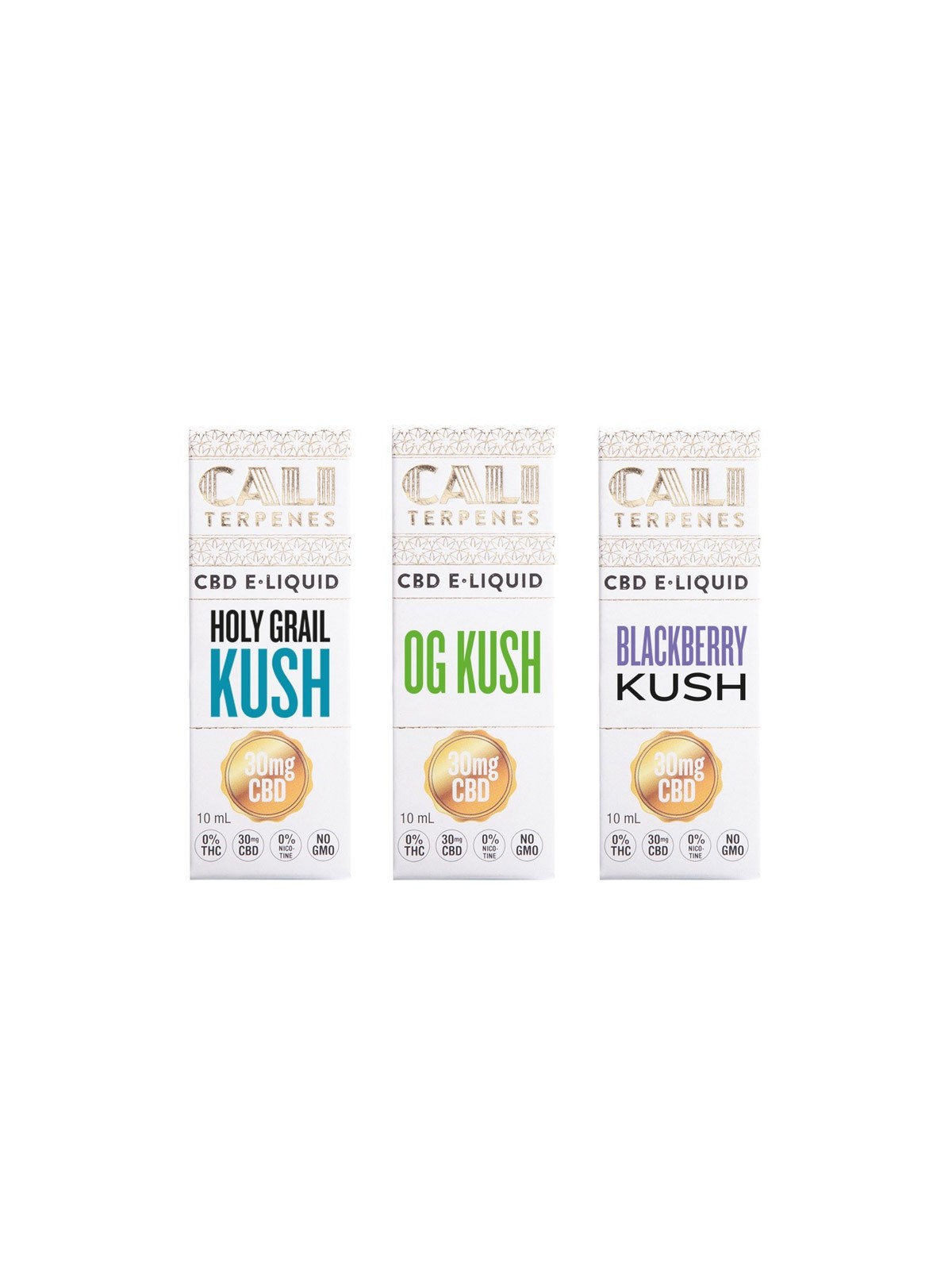 Pack e-liquid CBD Kush - 30mg - Cali Terpenes